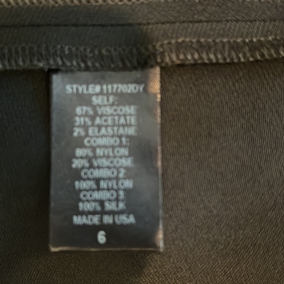 NWT Adam Lippes Black Lace Asymmetrical dress Sz 6 - Picture 16 of 16